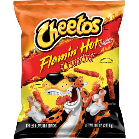 Cheetos Crunchy Cheese Flamin' Hot Flavored Snacks, 8.5 oz