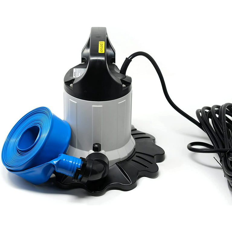 Black+Decker 1500 GPH Submersible Automatic Pool Cover Pump with