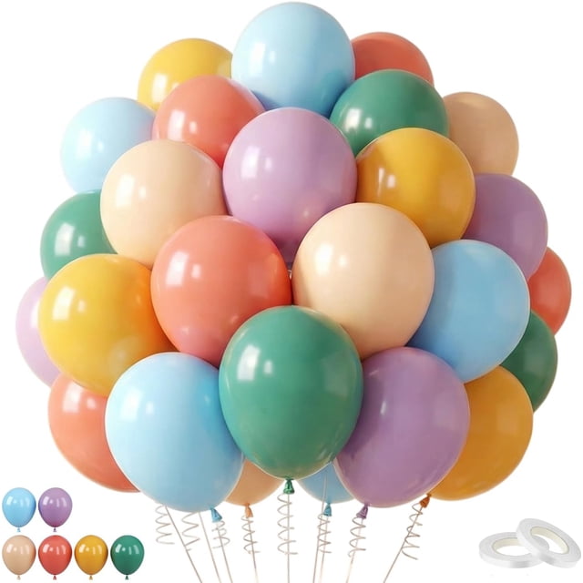 Yanonmyfd 60 Pcs Football Balloons, Football Balloon for Boys, 12 Inch Soccer Latex Balloons Pattern Helium for Kids Boys Birthday Sports Themed Party Decorations World Cup Theme Party Supplies