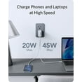 thumbnail image 2 of Anker USB C Charger Nano II 65W PPS Fast Charging,GaN II Technology, Foldable |White, 2 of 7