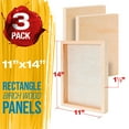 thumbnail image 2 of U.S. Art Supply Unfinished Cradled Wood Panels for Painting, 2 Pack of 16x20 inch - Gallery Birch Wooden Canvas Boards 1-1/2" Deep - Mixed-Media Craft, Acrylic, Oil, Encaustic, Paint Pouring, 2 of 5