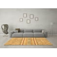thumbnail image 3 of Ahgly Company Indoor Square Abstract Brown Modern Area Rugs, 5' Square, 3 of 4