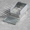thumbnail image 2 of Stainless Steel Cat Litter Box With Lid, Litter Box With High Sided For Big Cats, Double Layer Litter Mat And Scoop Included, Non-Stick Bottom, Anti-Leakage, 2 of 8