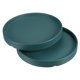 thumbnail image 1 of Uxcell 6" Cerámica Redonda Plato de Maceta Bandeja de Goteo Coaster, Cyan 2 Paquete, 1 of 1