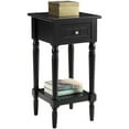 thumbnail image 2 of Convenience Concepts French Country Table d'Appoint Carrée Khloe, Fini Bois Noir, 2 of 2