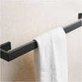 thumbnail image 3 of JERFIT 24 Inch Wall Mounted Towel Bar, Heavy Duty Stainless Steel Towel Rack, Modern Matte Black Towel Holder for Bathroom, Kitchen, Laundry Room, 3 of 6