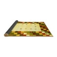 thumbnail image 2 of Ahgly Company Indoor Round Abstract Yellow Contemporary Area Rugs, 6' Round, 2 of 4