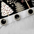 thumbnail image 4 of Manfei Rustic Christmas Tree Blackout Curtains Set of 2 (52x84 Each), Christmas Snowflake Window Curtains, Western Winter Festival Curtains and Drapes, Curtains and Drapes Decor, 4 of 6