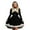 -A-Black179, variant on FINALGANG Women Elegant Dress Print Long Sleeve Stand Collar Lace Trim Gothic Dresses Halloween Party Nun Perform Clothing Skin Friendly Relaxed Fit Activewear
