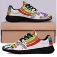 thumbnail image 3 of Human Kind Be Both LGBT Pride Shoes Sneakers Black Size 3.5, 3 of 7