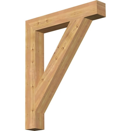 

Ekena Millwork 5 1/2 W x 38 D x 46 H Traditional Block Smooth Bracket Western Red Cedar