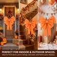 thumbnail image 4 of Giant Orange Bow 30"x39", Large Pumpkin Orange Fabric Ribbon Bow for Front Door, Treetop, Party, Holiday Celebration, Car Decoration , Halloween Gift, 4 of 7