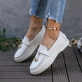 thumbnail image 6 of Wensltd Loafers Shoes for Women Comfortable Thick Bottom Loafers Spring Fall Casual Dress Shoes, 6 of 9