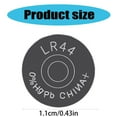 thumbnail image 5 of Huhudde 10Pcs Cell Coin Watches Battery LR44 AG13 357 357A A76 GPA76 1.5V Alkaline, 5 of 8