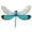 White & Aqua, variant on Eangee Home Design Dragonfly Wall Decor White And Aqua, Capiz and Metal, Indoor / Outdoor Safe, 12x1x9 Inches