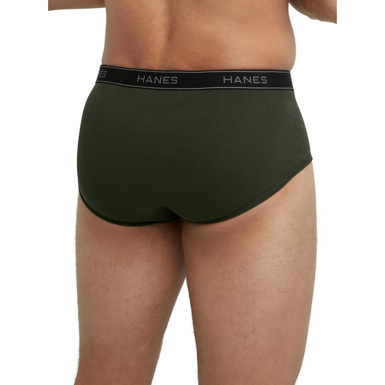 Hanes Men's Comfort Soft Waistband Mid-rise Briefs 6pk - Blue/green/gray M  : Target