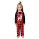 thumbnail image 3 of Guardurnaity Pijamas navideños a juego con la familia, ropa de salón navideña a cuadros, camisón de manga larga con cuello Pijama NIÑOS: 8-9 años, 3 of 6
