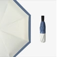 thumbnail image 1 of Compact Folding Umbrella, Color Stitching,Easy Carrying Travel Rain Umbrella,Blue Edge, 1 of 4