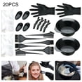 thumbnail image 1 of Hair Dye Coloring Kit Hair Tinting Bowl Dye Brush Ear Cover Gloves For Diy Coloring Tools, 1 of 9