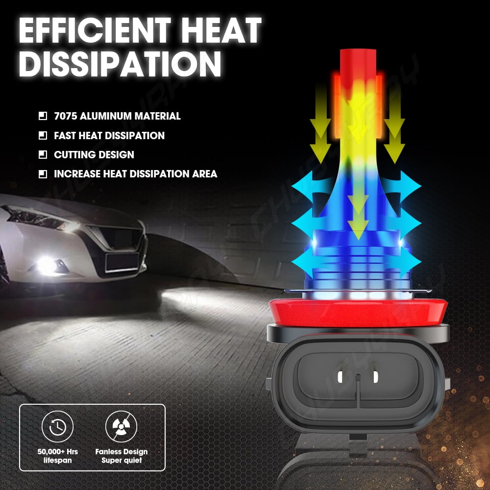 For GMC Terrain 2010-2014 2015 LED Headlight High Low Beam + Fog Light Bulbs Kit Super Bright White 6x