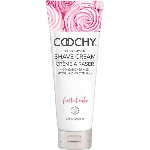 Coochy Shave Cream - Moisturizing Shave Lotion - Gentle Intimate Shaving Cream - For Bikini Area, Underarms, Legs & More - Rash-Free, Hydrating Formula - Frosted Cake, 7.2 oz