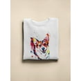 thumbnail image 3 of Pastell Colorful Corgi Smiling Sweatshirt Women -Weekday Best Designs, Female 5X-Large, 3 of 4