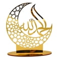 thumbnail image 2 of 2x Decoraciones doradas de Eid, decoración Ramadán, adorno hueca, decoración , adorno de Eid Mubarak, de para Yotijar Decoraciones de Eid Mubarak, 2 of 10