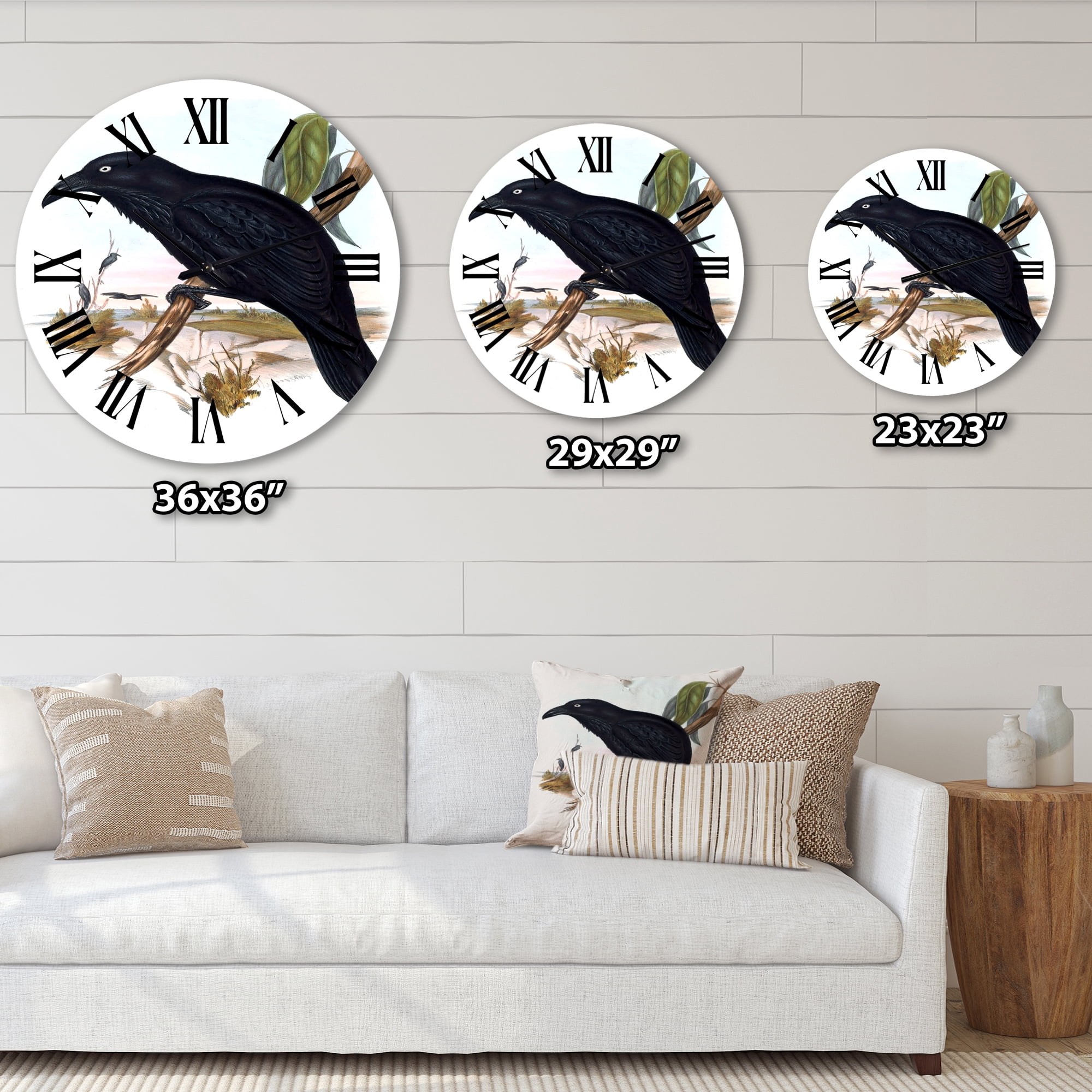 Designart 1 in Quartz Traditional Wall Clock