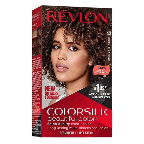 Revlon Colorsilk #43 Medium Golden Brown (Pack of 2)