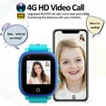 thumbnail image 4 of Shanna Kids Smart Watch 4G GPS Wifi Waterproof Phone Wrist Watch Video Call Andriod iOS, Blue, 4 of 12