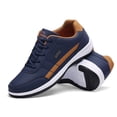 thumbnail image 3 of Men's Waterproof Leather Casual Sneakers, Lace-Up Comfortable Walking Shoes with Non-Slip Rubber Outsole, Lightweight Durable Footwear for Daily Wear and Outdoor Activities, 3 of 10