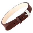 thumbnail image 5 of EHJRE Fashion Cow Leather Wristband Cuff Bracelet Bangle Charm Women Jewelry Brown, 5 of 6