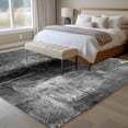 thumbnail image 5 of Black Abstract Washable Living Room Rugs 8'x10', Vintage Graffiti Low Pile Throw Large Area Rug Non-Slip Sturdy Edge Binding Carpet for Bedroom Dining Room Office, 5 of 9
