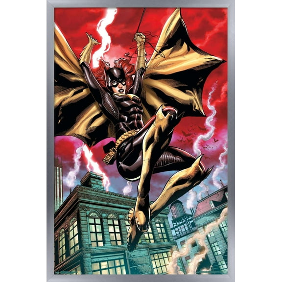 DC Comics - Batgirl - Action Wall Poster, 14.725" x 22.375", Framed
