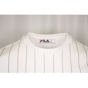 FILA Mens White Striped & Logo S/S T-Shirt (181)