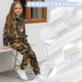 thumbnail image 6 of Uorisanigo Girls 2 Pieces Sweatsuits Pullover Wolf Camo Hunting Hoodie Sweatshirt and Jogger Pants Boys Fashion Tracksuit Set Outfits Casual Clothes Fall Winter Clothing, 6 of 7