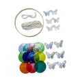 thumbnail image 3 of Kit de carillones de viento de concha para hacer uno mismo, carillón colgante de simpatía para mujeres, carillón de viento para patio Multicolor, 3 of 8