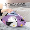 thumbnail image 4 of Yayeee Pillowcase Standard Size Set of 2 Satin Wrinkle Resistant Pillow Case, Purple Halloween Pattern, 4 of 7