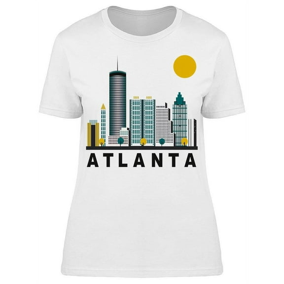 Atlanta City In Georgia T-Shirt Women -Image by Shutterstock, Female XX-Large