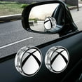 thumbnail image 2 of Espejo retrovisor redondo con ventosa y rotación de 360 ​​grados para coche. Plata, 2 of 9