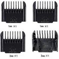 thumbnail image 3 of Electric Clipper Accessories,3pcs Cut Clipper Limit Comb Guide Attachment Size Barber Replacement(1mm,2mm,3mm)(3pcs, Black), 3 of 5
