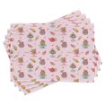 thumbnail image 1 of Ambesonne Ice Cream Place Mats Set of 4, Teapots Cookies, Standard Size, Multicolor, 1 of 6
