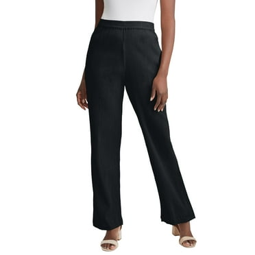 Jessica London Women's Plus Size Wide Leg Gauze Pant