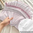 thumbnail image 4 of Twin Sze Fitted Sheet Set - Blush Pink Botanical 2 Piece Bedding Sets 16" Deep Pocket Fitted Sheet with 1 Pillowcase, Vintage Florals Geometric Minimalist Brushed Microfiber Hotel Luxury Bed Sheets, 4 of 9