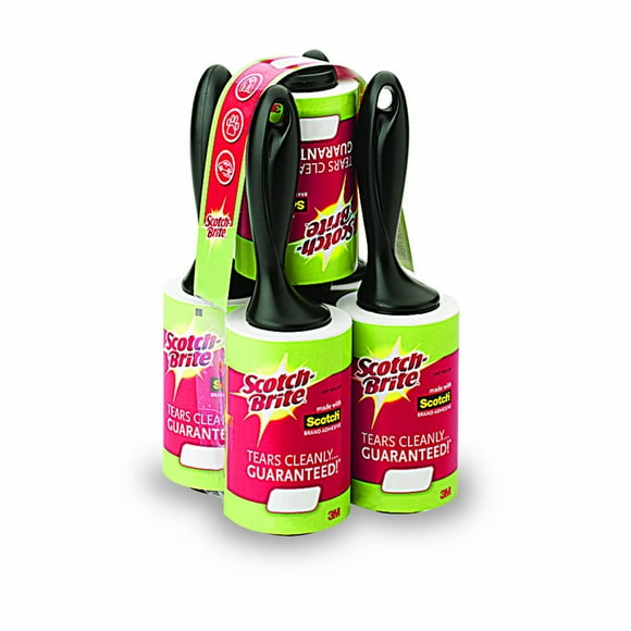 Scotch-Brite Rouleau Anti-Peluches Lot de 5, 75 Feuilles au Total