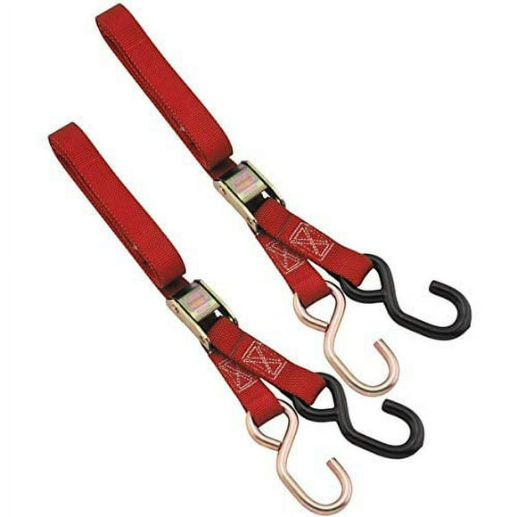 BIKEMASTER TIE DOWNS 1 INCH X 6 FEET RED