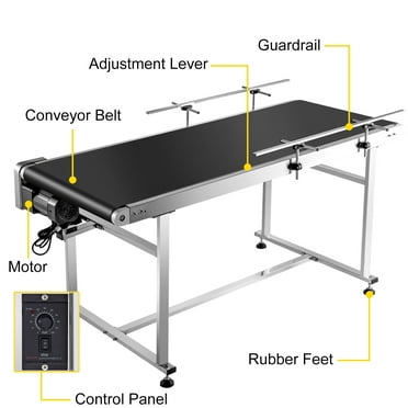 24V DC Table Top Belt Conveyor, 504MM Seamless Belt, Mini Cargo Track For Vending Machines & Pickup
