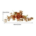 thumbnail image 2 of Artificial Flower Swag  Wedding Arch Flowers Garland  23.6 Inch Hanging Lintel Wreath  for Party Front Door Wall Home Decor, 2 of 6