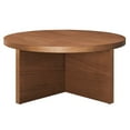 thumbnail image 2 of Modway Silas Round Wood Coffee Table in Walnut, 2 of 8