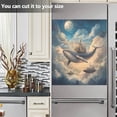 thumbnail image 3 of Yayeee Magnetic Dishwasher Cover for The Front Decoration Home Kitchen Machine Sticker Protector, Floating Whale, 3 of 6